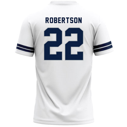 Penn State - NCAA Men's Lacrosse : Chase Robertson - White Lacrosse Jersey -1