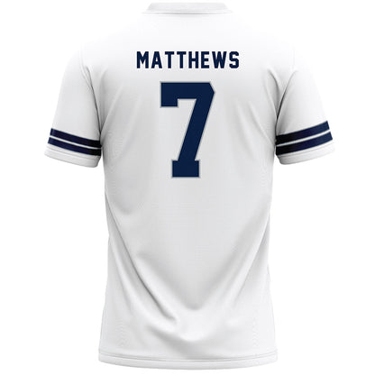 Penn State - NCAA Men's Lacrosse : Ayden Matthews - White Lacrosse Jersey -1