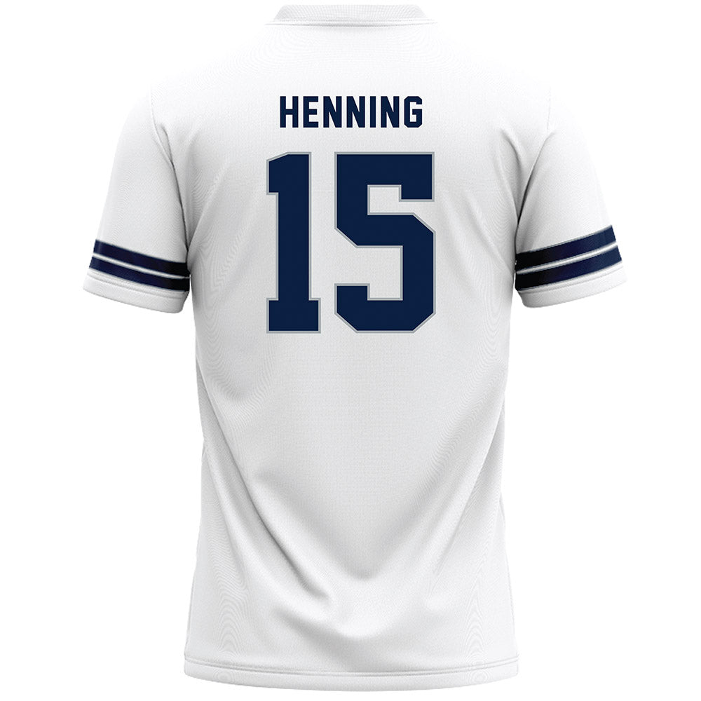 Penn State - NCAA Men's Lacrosse : Kris Henning - White Lacrosse Jersey -1
