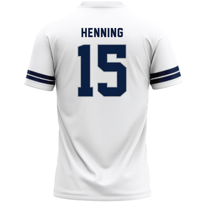 Penn State - NCAA Men's Lacrosse : Kris Henning - White Lacrosse Jersey -1