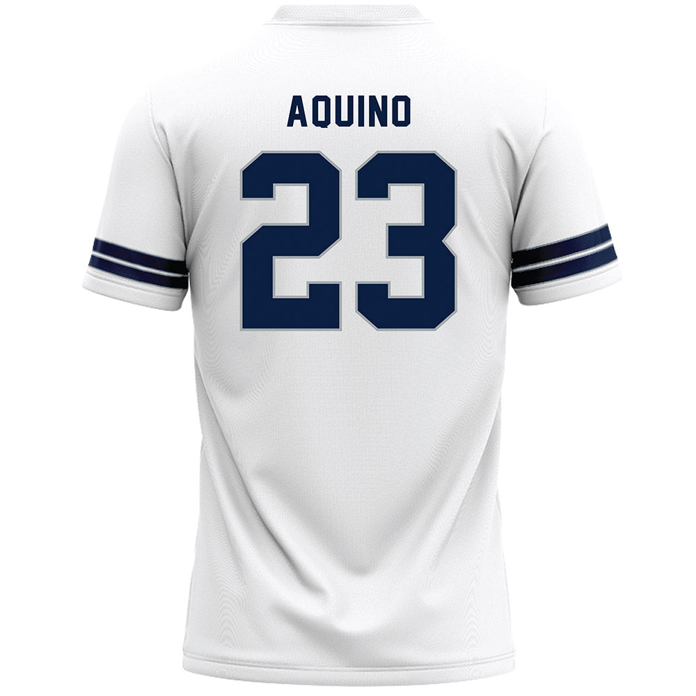 Penn State - NCAA Men's Lacrosse : Hunter Aquino - White Lacrosse Jersey -1