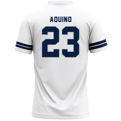 Penn State - NCAA Men's Lacrosse : Hunter Aquino - White Lacrosse Jersey -1