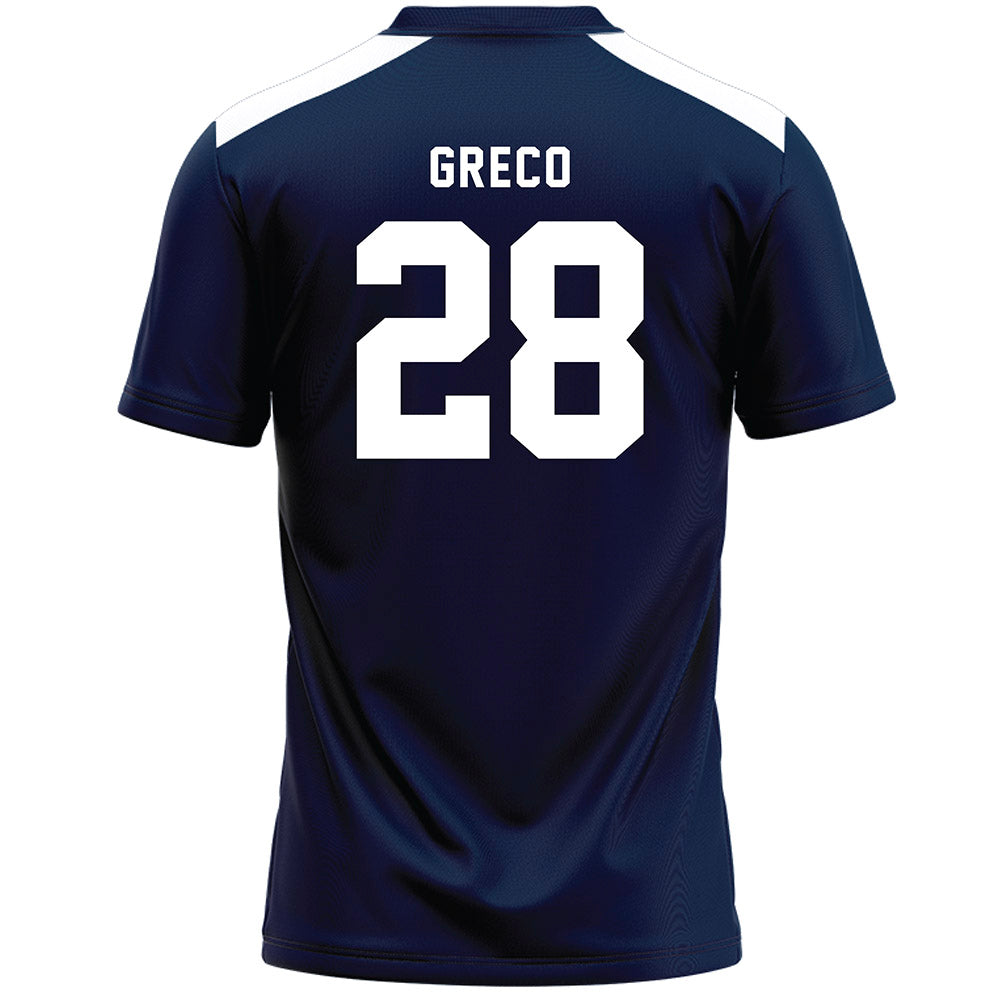 Penn State - NCAA Women's Lacrosse : Maddie Greco - Navy Lacrosse Jersey -1