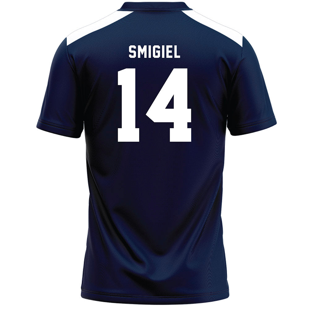 Penn State - NCAA Women's Lacrosse : Elise Smigiel - Navy Lacrosse Jersey -1