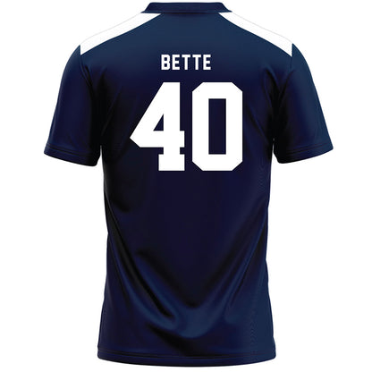 Penn State - NCAA Women's Lacrosse : Emily Bette - Navy Lacrosse Jersey -1