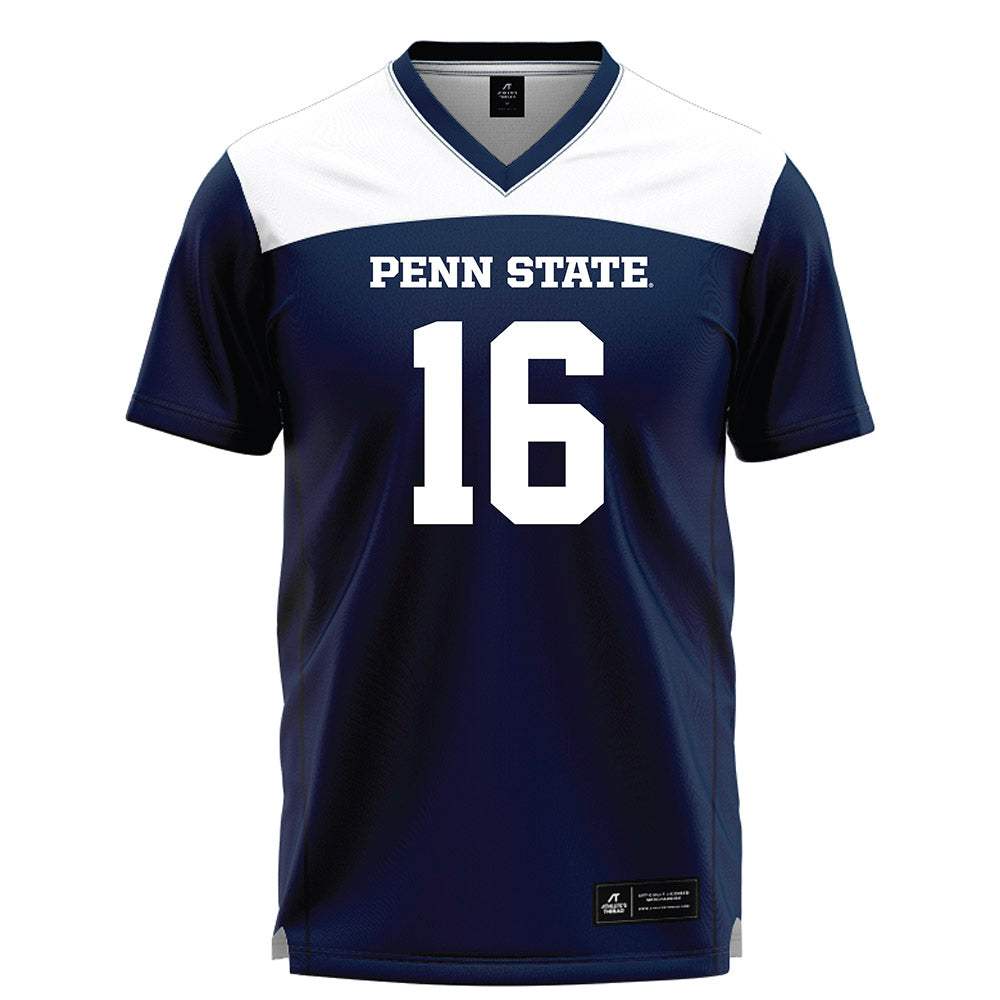 Penn State - NCAA Women's Lacrosse : Ellie Hollin - Navy Lacrosse Jersey -0