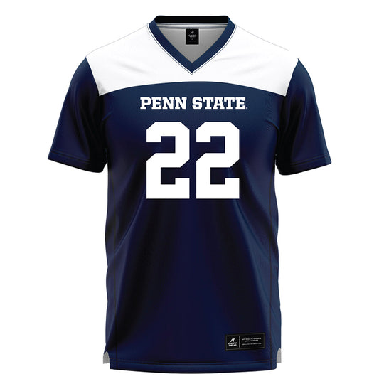 Penn State - NCAA Women's Lacrosse : Victoria Tomonto - Navy Lacrosse Jersey -0