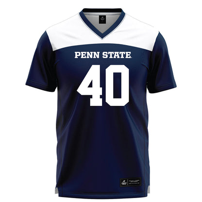 Penn State - NCAA Women's Lacrosse : Emily Bette - Navy Lacrosse Jersey -0