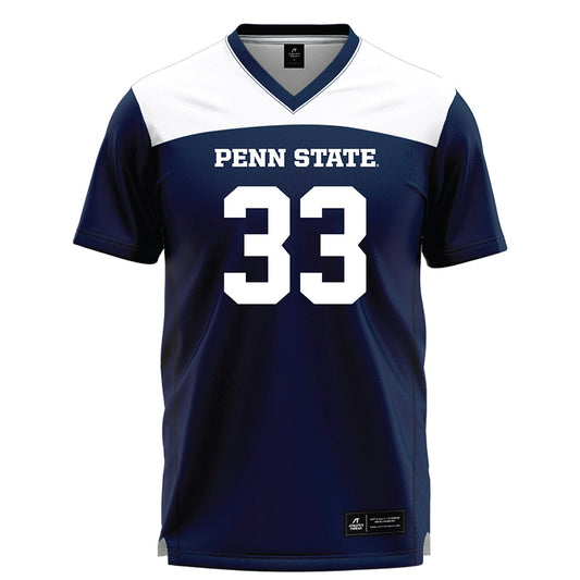 Penn State - NCAA Women's Lacrosse : Sydney Manning - Navy Lacrosse Jersey -0