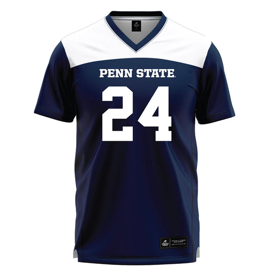 Penn State - NCAA Women's Lacrosse : Maggie Rezza - Navy Lacrosse Jersey -0