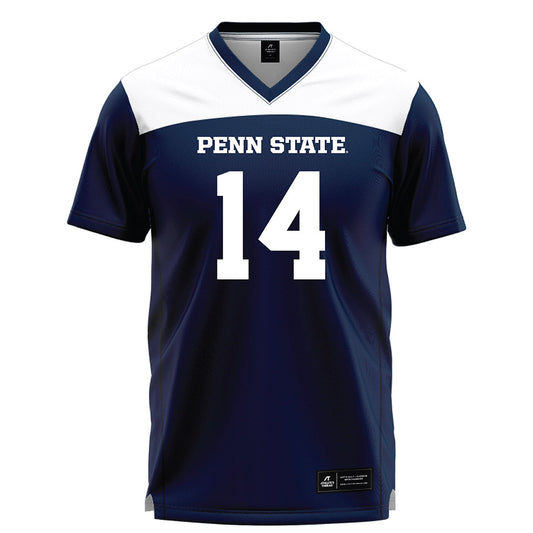Penn State - NCAA Women's Lacrosse : Anna Salerno - Navy Lacrosse Jersey -0