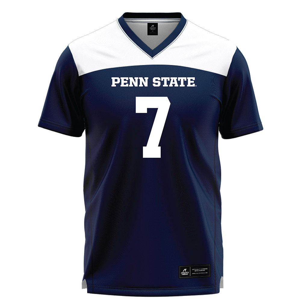 Penn State - NCAA Women's Lacrosse : Erika Ho - Navy Lacrosse Jersey -0