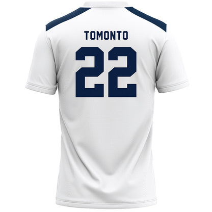 Penn State - NCAA Women's Lacrosse : Victoria Tomonto - White Lacrosse Jersey -1