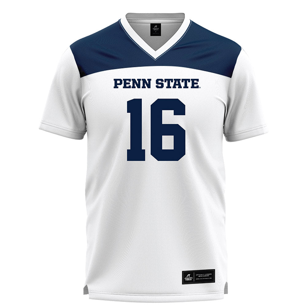 Penn State - NCAA Women's Lacrosse : Ellie Hollin - White Lacrosse Jersey -0