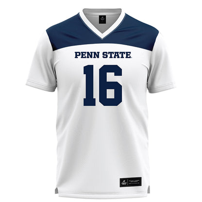 Penn State - NCAA Women's Lacrosse : Ellie Hollin - White Lacrosse Jersey -0