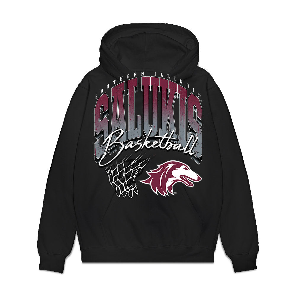 SIU Carbondale - NCAA Men's Basketball : Quelron House - Vintage Premium Hooded Sweatshirt-0