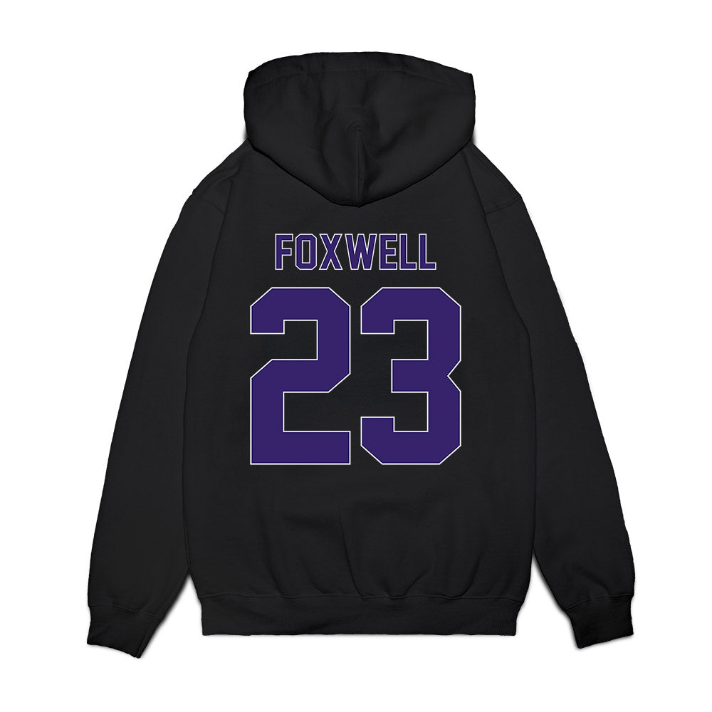 Portland - NCAA Men's Basketball : Joel Foxwell - Vintage Premium Hooded Sweatshirt-1