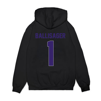 Portland - NCAA Men's Basketball : Jermaine Ballisager - Vintage Premium Hooded Sweatshirt-1
