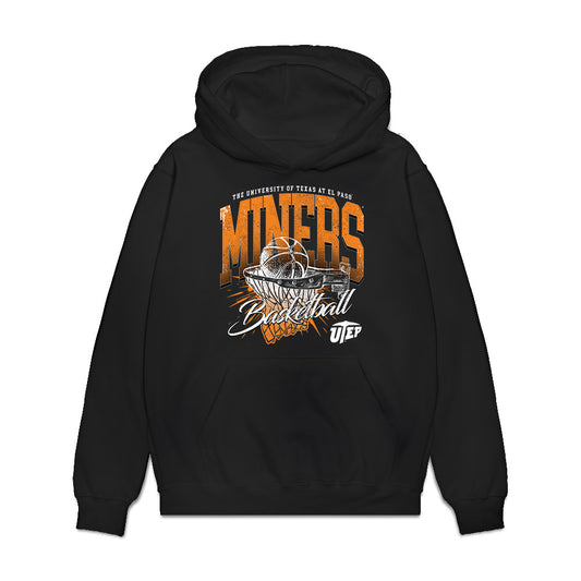 UTEP - NCAA Men's Basketball : Ahamad Bynum - Vintage Basketball Premium Hooded Sweatshirt-0