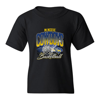 McNeese State - NCAA Men's Basketball : Alier Maluk - Vintage Basketball Youth T-Shirt-0