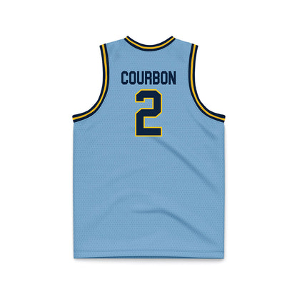 Murray State - NCAA Men's Basketball : Mathis Courbon - Light Blue Basketball Jersey-1