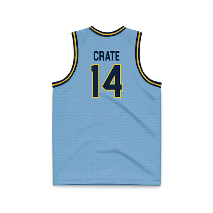 Murray State - NCAA Men's Basketball : Lachlan Crate - Light Blue Basketball Jersey-1