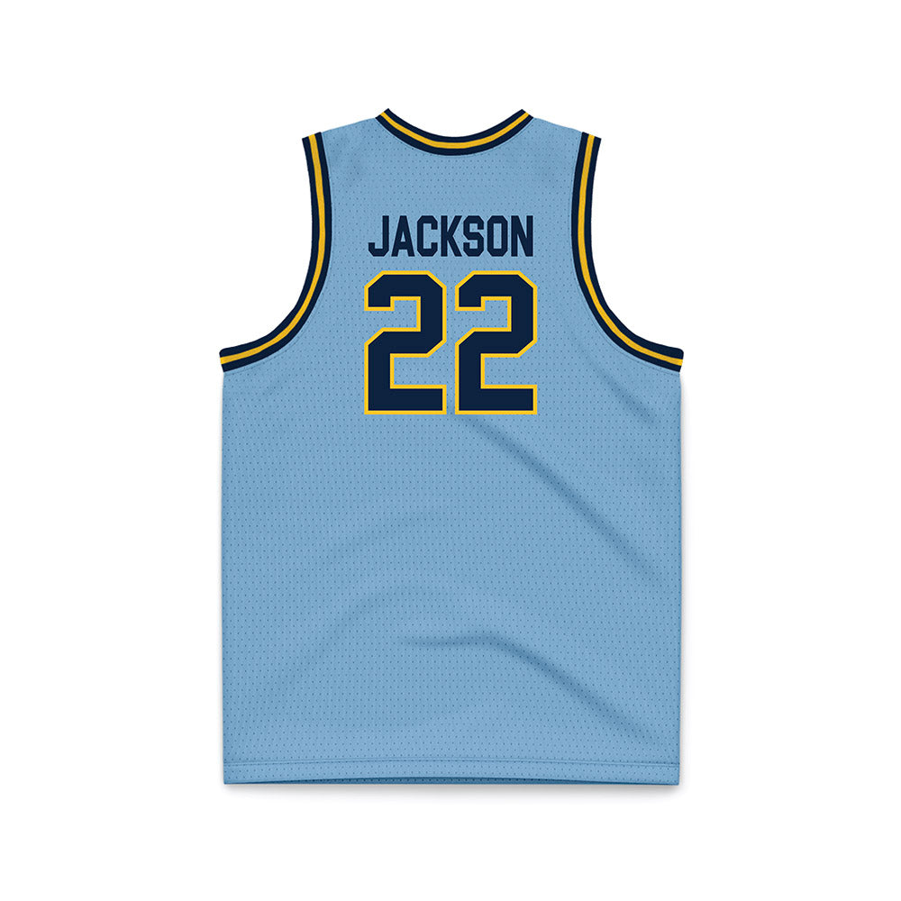 Murray State - NCAA Men's Basketball : Javon Jackson - Light Blue Basketball Jersey-1