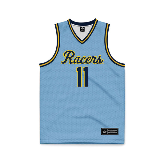 Murray State - NCAA Men's Basketball : Dylan Anderson - Light Blue Basketball Jersey-0