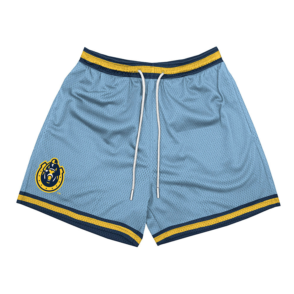 Murray State - NCAA Men's Basketball : Mathis Courbon - Light Blue Shorts-0