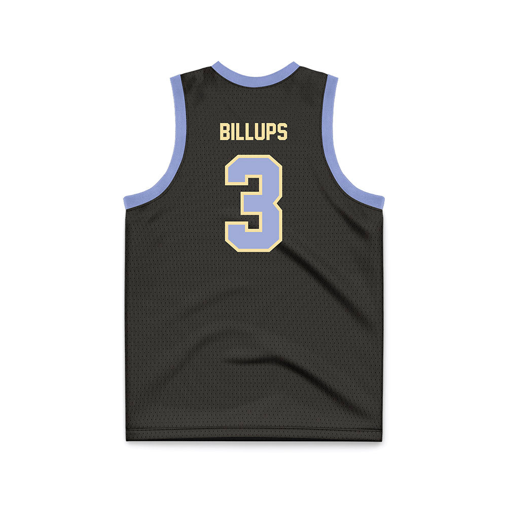 Longwood - NCAA Men's Basketball : Alphonzo Billups - Black Basketball Jersey-1