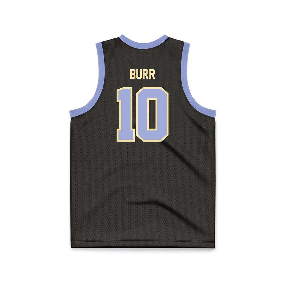 Longwood - NCAA Men's Basketball : Gerald Burr - Black Basketball Jersey-1