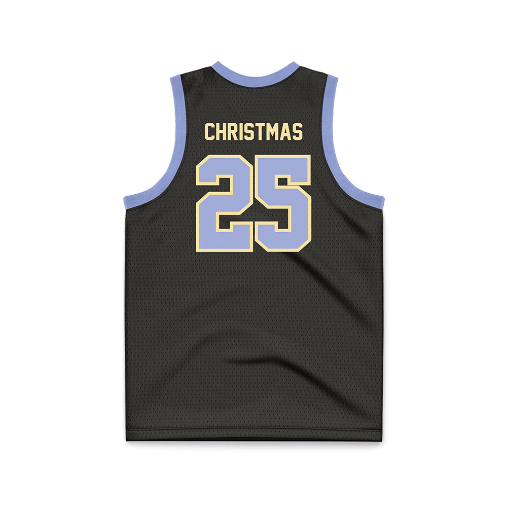 Longwood - NCAA Men's Basketball : Michael Christmas - Black Basketball Jersey-1