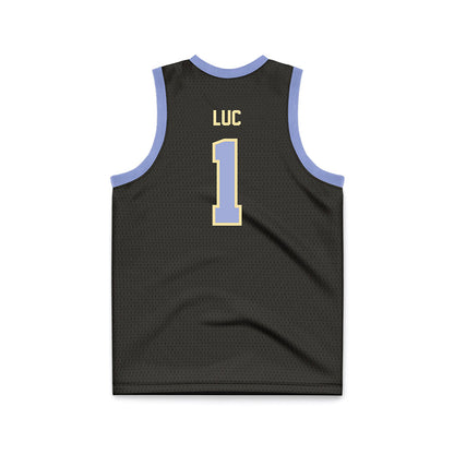 Longwood - NCAA Men's Basketball : Kyrell Luc - Black Basketball Jersey-1