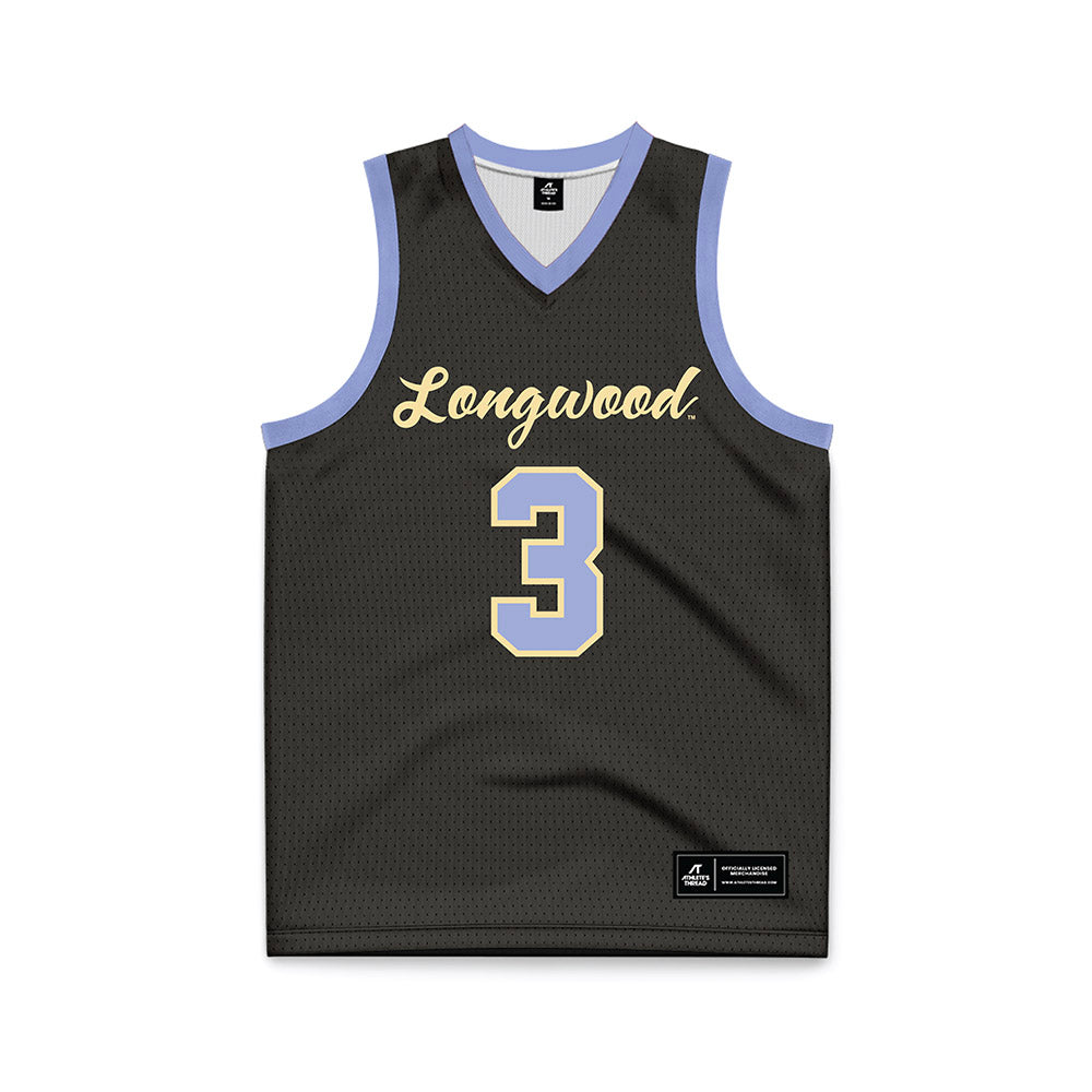 Longwood - NCAA Men's Basketball : Alphonzo Billups - Black Basketball Jersey-0