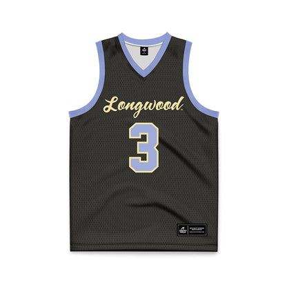 Longwood - NCAA Men's Basketball : Alphonzo Billups - Black Basketball Jersey-0