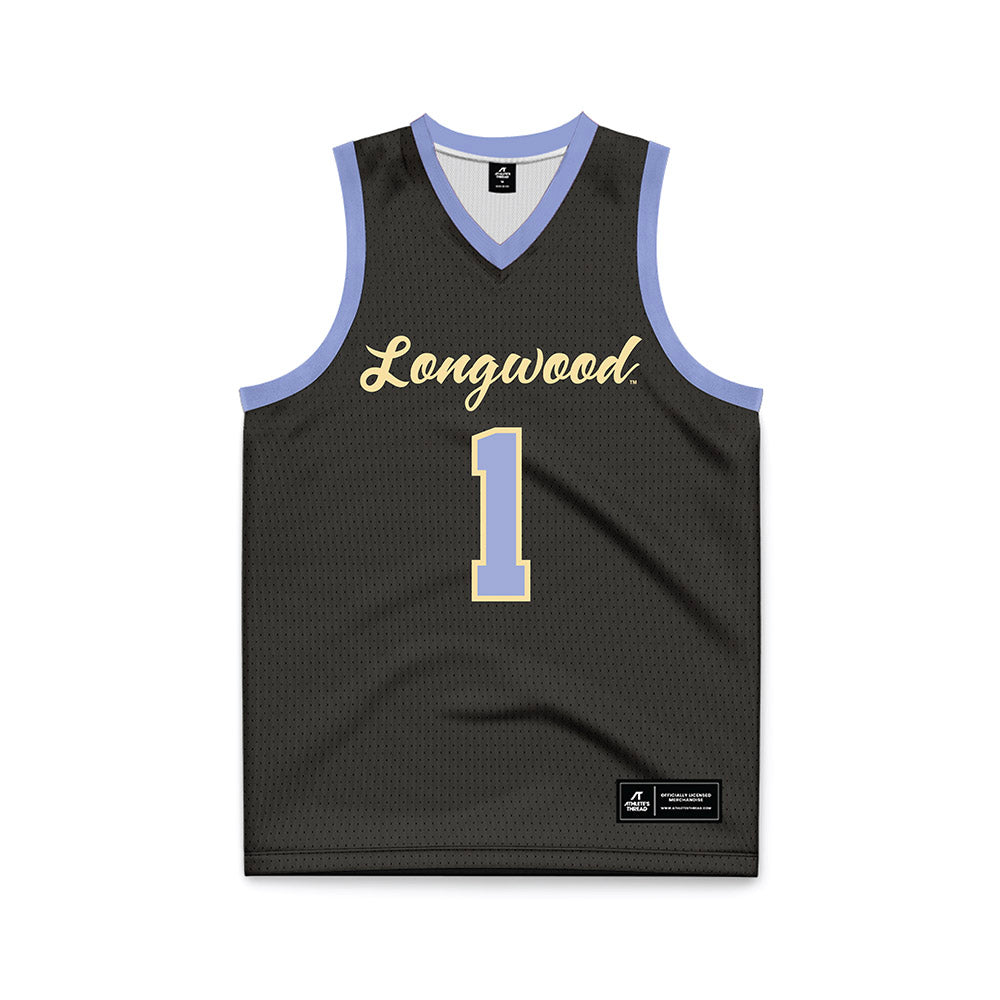 Longwood - NCAA Men's Basketball : Kyrell Luc - Black Basketball Jersey-0
