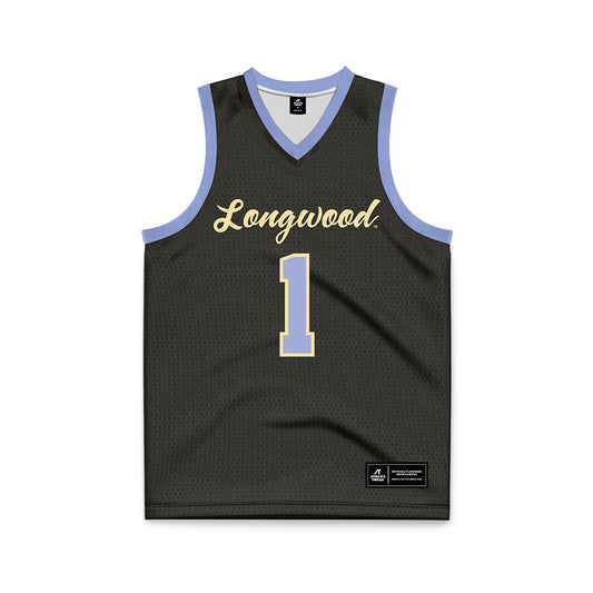 Longwood - NCAA Men's Basketball : Kyrell Luc - Black Basketball Jersey-0