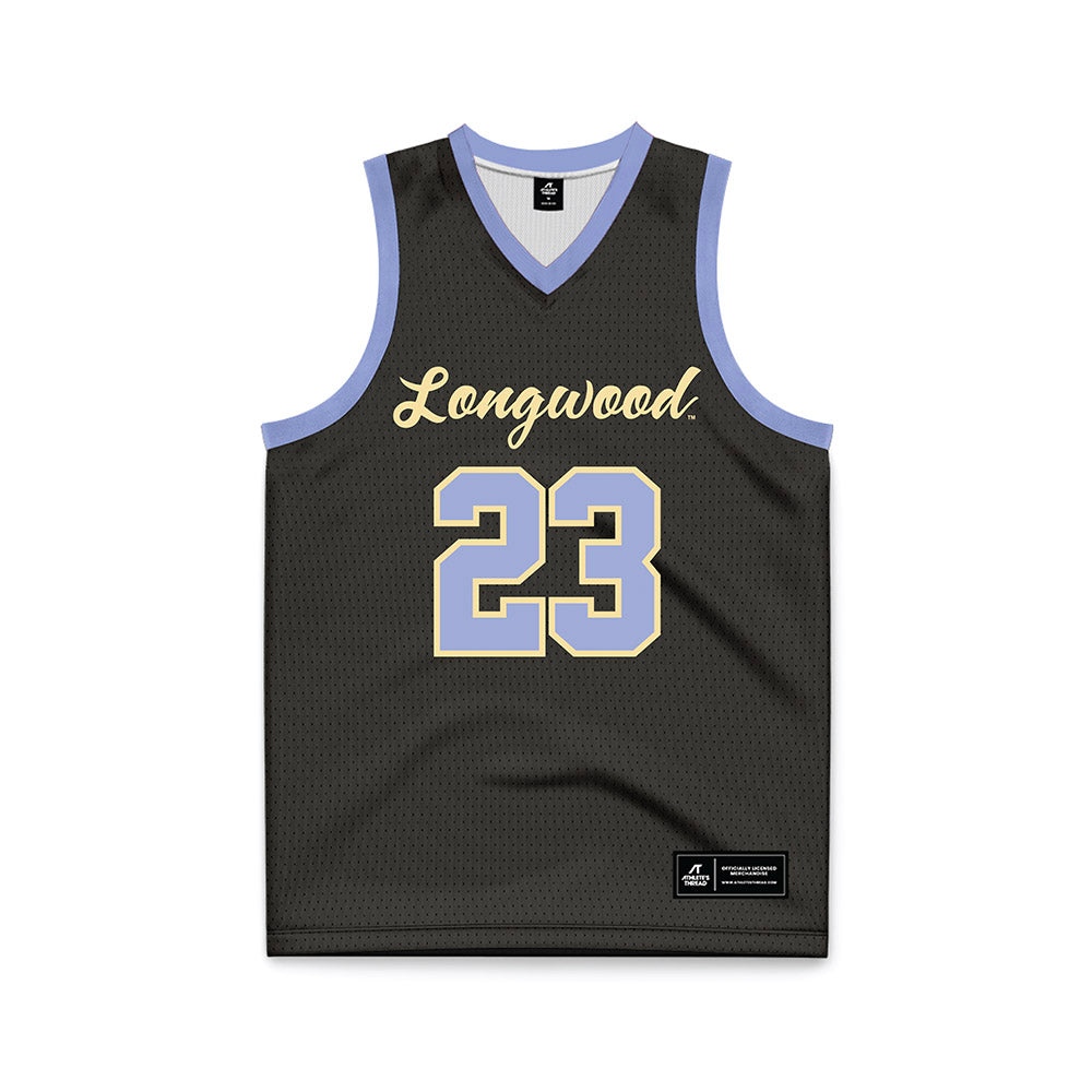 Longwood - NCAA Men's Basketball : Kristopher Mickens - Black Basketball Jersey-0