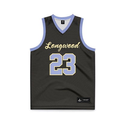 Longwood - NCAA Men's Basketball : Kristopher Mickens - Black Basketball Jersey-0