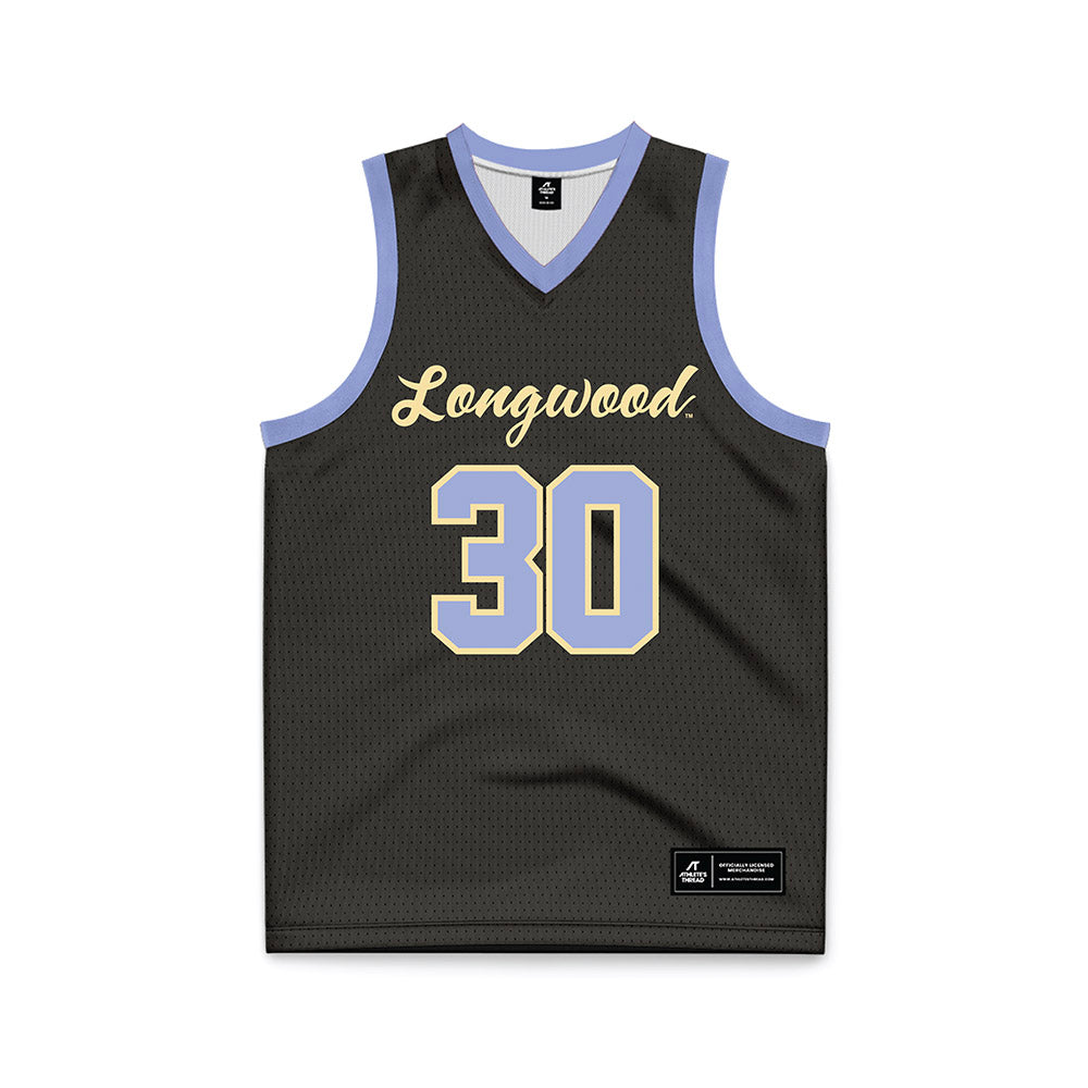 Longwood - NCAA Men's Basketball : Jerome Williams - Black Basketball Jersey-0