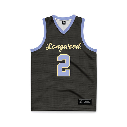 Longwood - NCAA Men's Basketball : Dominic Payne - Black Basketball Jersey-0