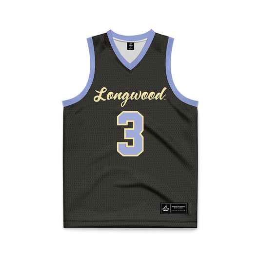 Longwood - NCAA Men's Basketball : Colby Garland - Black Basketball Jersey-0