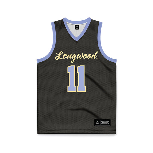Longwood - NCAA Men's Basketball : Jaylin Payne - Black Basketball Jersey-0