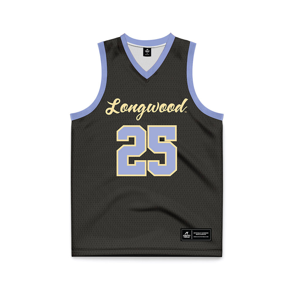 Longwood - NCAA Men's Basketball : Michael Christmas - Black Basketball Jersey-0
