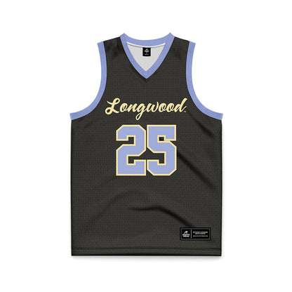 Longwood - NCAA Men's Basketball : Michael Christmas - Black Basketball Jersey-0