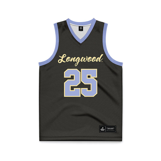 Longwood - NCAA Men's Basketball : Michael Christmas - Black Basketball Jersey-0