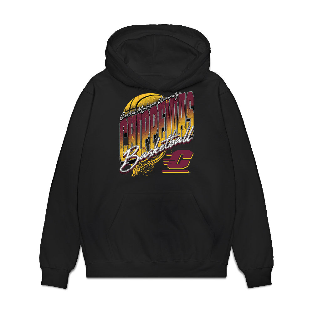 Central Michigan - NCAA Women's Basketball : Indya Davis - Vintage Premium Hooded Sweatshirt-1