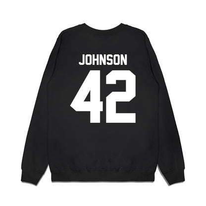 Furman - NCAA Women's Basketball : Kate Johnson - Vintage Basketball Premium Crewneck Sweatshirt-1
