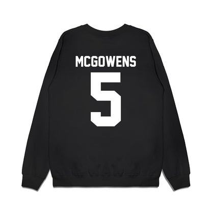 Furman - NCAA Women's Basketball : Raina McGowens - Vintage Basketball Premium Crewneck Sweatshirt-1