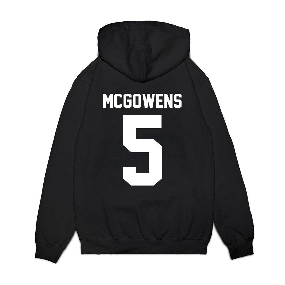 Furman - NCAA Women's Basketball : Raina McGowens - Vintage Basketball Premium Hooded Sweatshirt-1